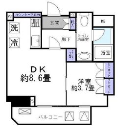 グランスイート神楽坂 6階 間取り図