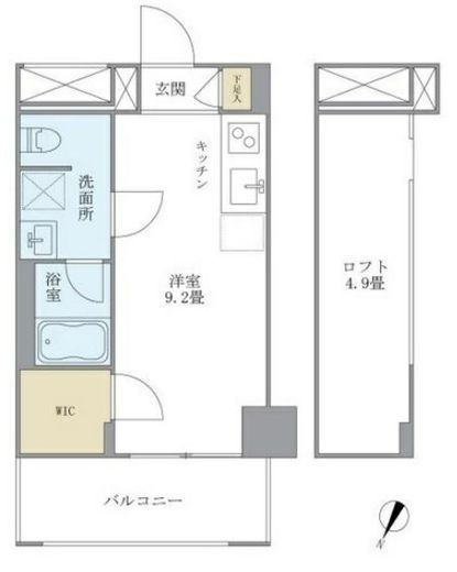 八ツ山三和ハウス 302 間取り図