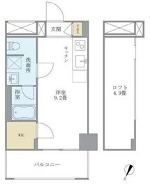 八ツ山三和ハウス 302 間取り図