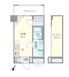 八ツ山三和ハウス 402 間取り図