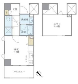 八ツ山三和ハウス 506 間取り図