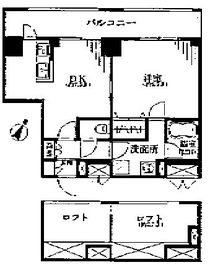 八ツ山三和ハウス 501 間取り図