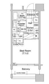 コンフォリア笹塚 1303 間取り図