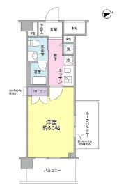 カルディア西馬込 306 間取り図