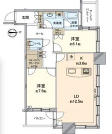 クレストプライムタワー芝 10階 間取り図