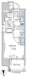 パークアクシス新御徒町イースト 701 間取り図