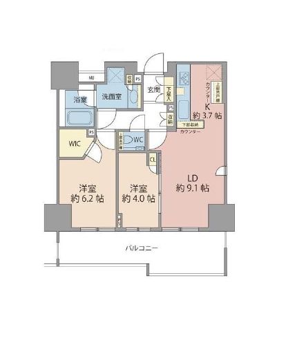 ブランズ代々木 10階 間取り図