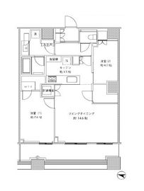 勝どきザ・タワー 48階 間取り図