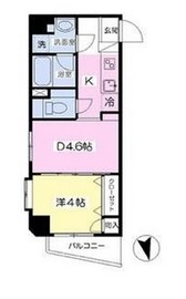 デュオステージ白金高輪 604 間取り図