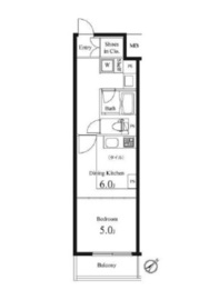 プライマル小石川 108 間取り図