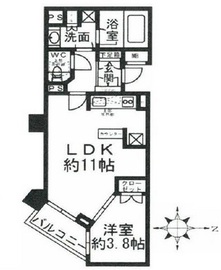 パークホームズ六本木乃木坂アーバンレジデンス 3階 間取り図