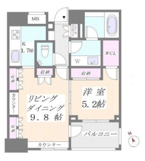 ファミールグランスイートTHE赤坂 3階 間取り図