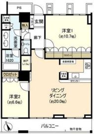 ザ・東京タワーズ ミッドタワー 37階 間取り図