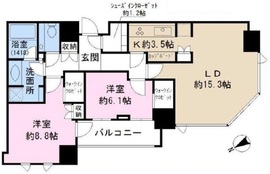 パークコート六本木ヒルトップ 10階 間取り図