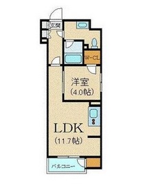 カスタリア銀座3 808 間取り図