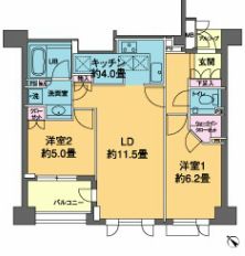 カスタリア若林公園 101 間取り図