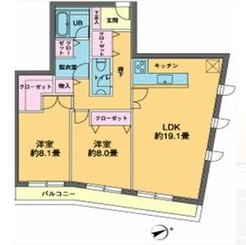 カスタリア西麻布霞町 301 間取り図