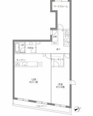 カスタリア西麻布霞町 405 間取り図