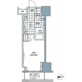 パークハビオ上野3丁目 802 間取り図