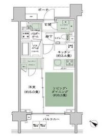 シティハウス南麻布一丁目 12階 間取り図