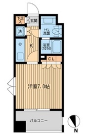 フォレシティ麻布十番 801 間取り図