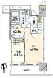 ザ・パークハウス晴海タワーズ ティアロレジデンス 30階 間取り図