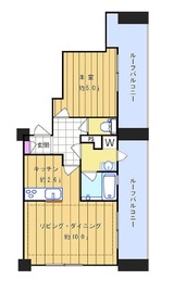 オークプレイス目黒行人坂 6階 間取り図