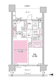 シティテラス代々木公園 6階 間取り図