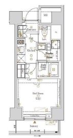 ログ新川 502 間取り図