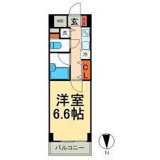 レジディア新御茶ノ水 802 間取り図