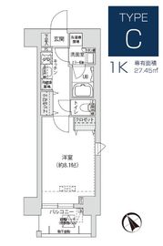 ブランシエスタ駒込 403 間取り図