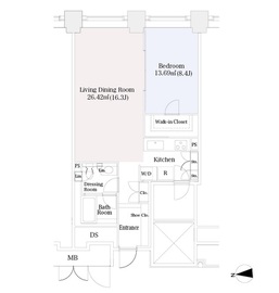 ラ・トゥール芝公園 2904 間取り図