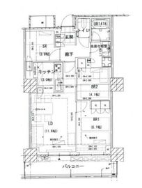 ステーションツインタワーズ糀谷フロントウエスト 5階 間取り図