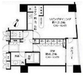 サンウッド品川天王洲タワー 14階 間取り図