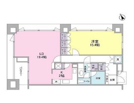 愛宕ビューアパートメント 1601 間取り図