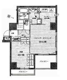 藤和シティホームズ日本橋イースト 5階 間取り図