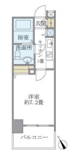 レジデンシア麻布十番 307 間取り図