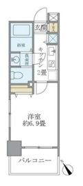 レジデンシア麻布十番 208 間取り図