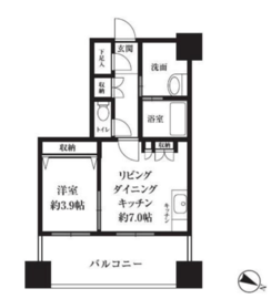HF西新宿レジデンスウエスト 205 間取り図