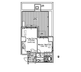 アルティスコート南青山 303 間取り図