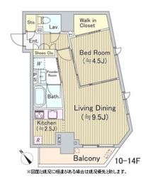 オリゼー茅場町 1102 間取り図