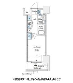 ブランノワール門前仲町 202 間取り図