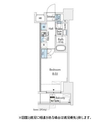 ブランノワール門前仲町 1002 間取り図