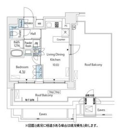 ブランノワール門前仲町 1201 間取り図