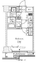 ALTERNA清澄白河 (オルタナ清澄白河) 102 間取り図