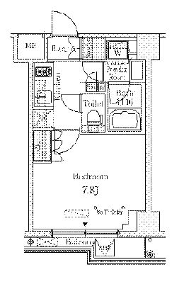 ALTERNA清澄白河 (オルタナ清澄白河) 504 間取り図
