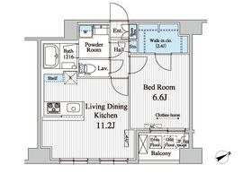 京橋レジデンス 303 間取り図