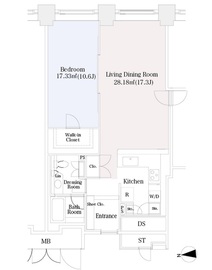 ラ・トゥール芝公園 2706 間取り図