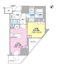 ドレッセ目黒大橋プレヴィ 5階 間取り図