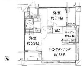 アウルタワー 25階 間取り図